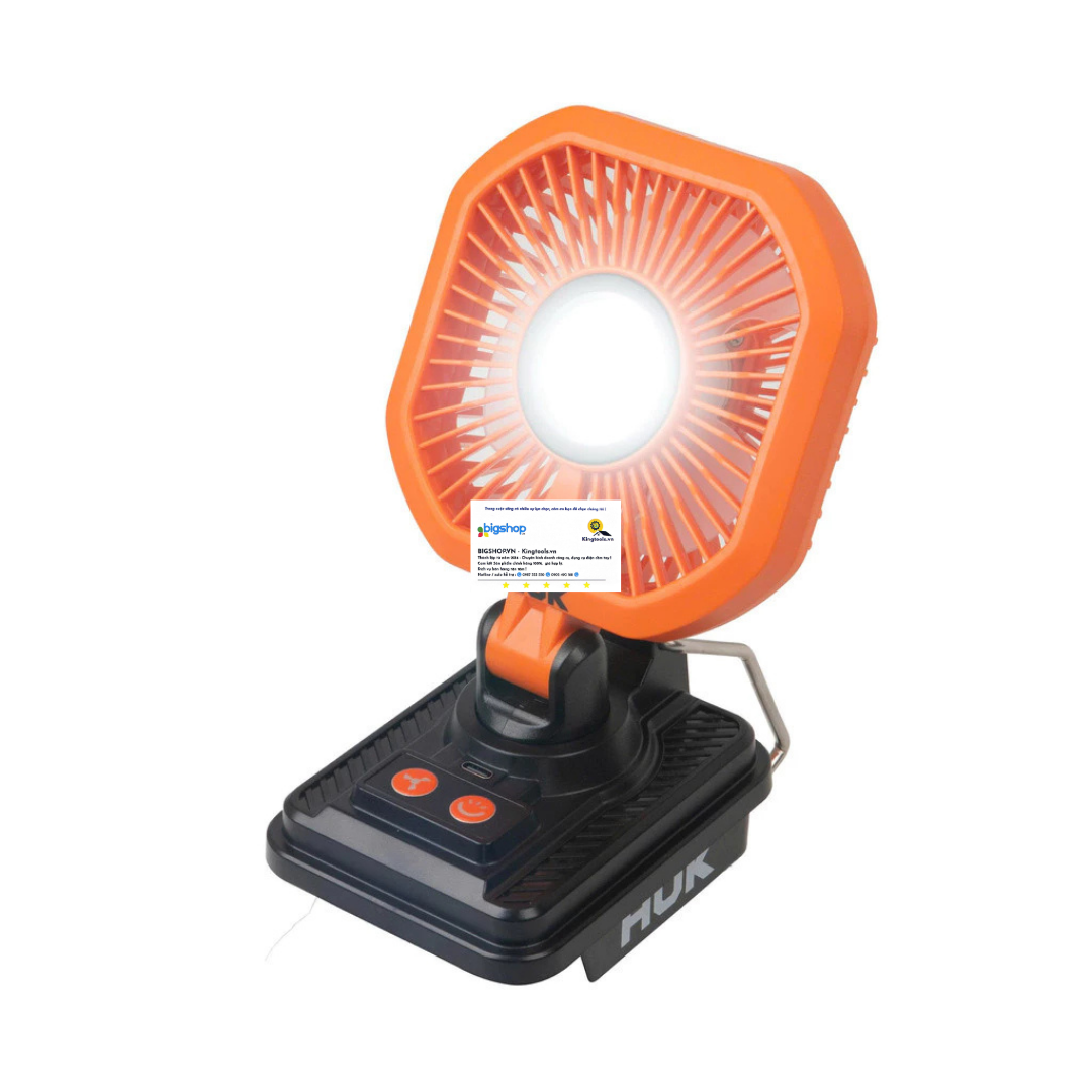 Quạt để bàn có tích hợp đèn LED dùng pin HUKAN G3-FS004 (GEN 3) - Thân máy