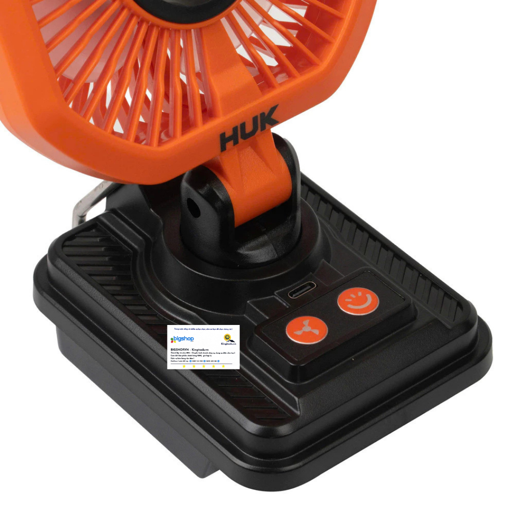 Quạt để bàn có tích hợp đèn LED dùng pin HUKAN G3-FS004 (GEN 3) - Thân máy
