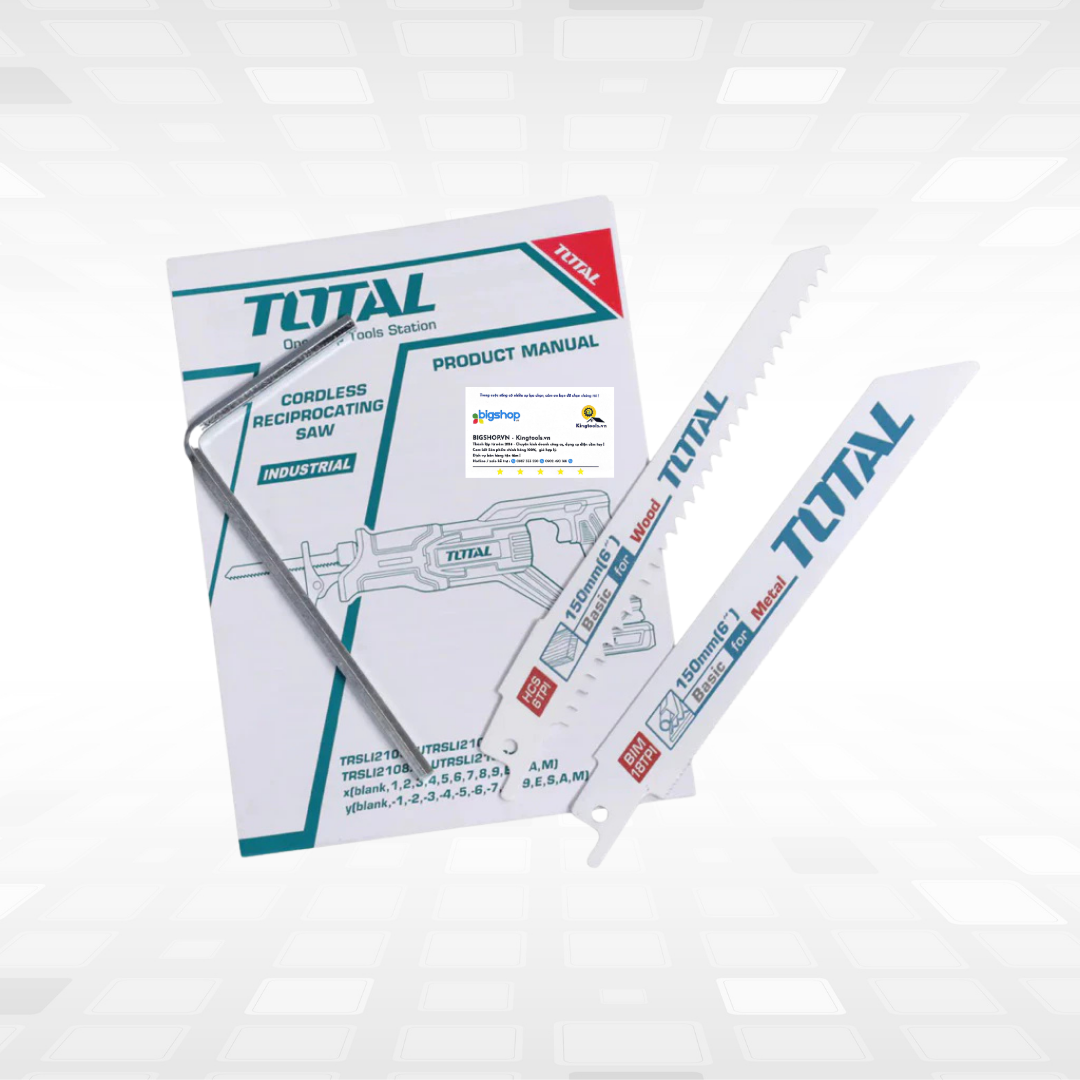 Máy cưa kiếm dùng pin 20V TOTAL TRSLI2108 (Thân máy)