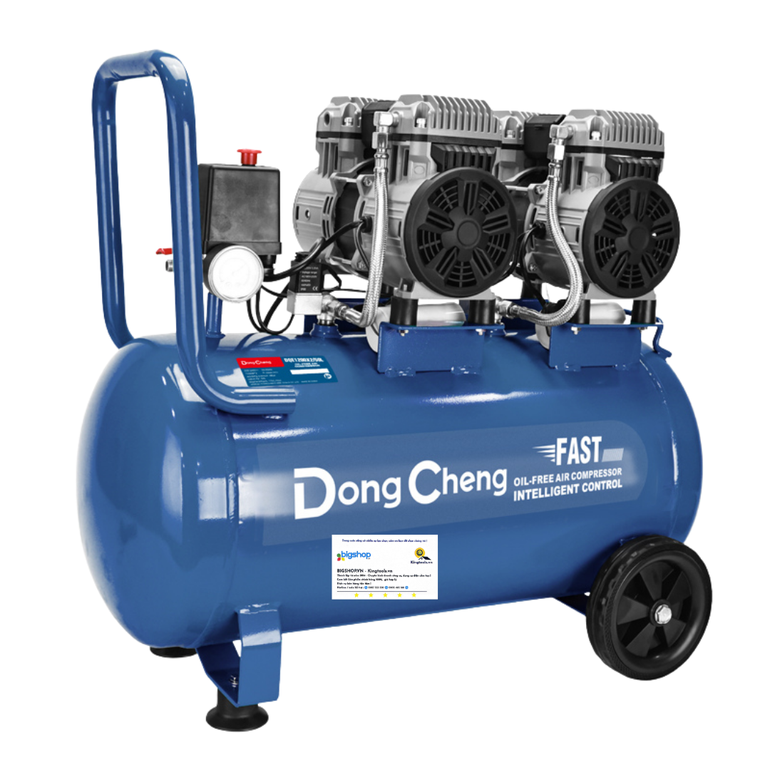 Máy nén khí không dầu 50L DONGCHENG DQE1200x2/50L