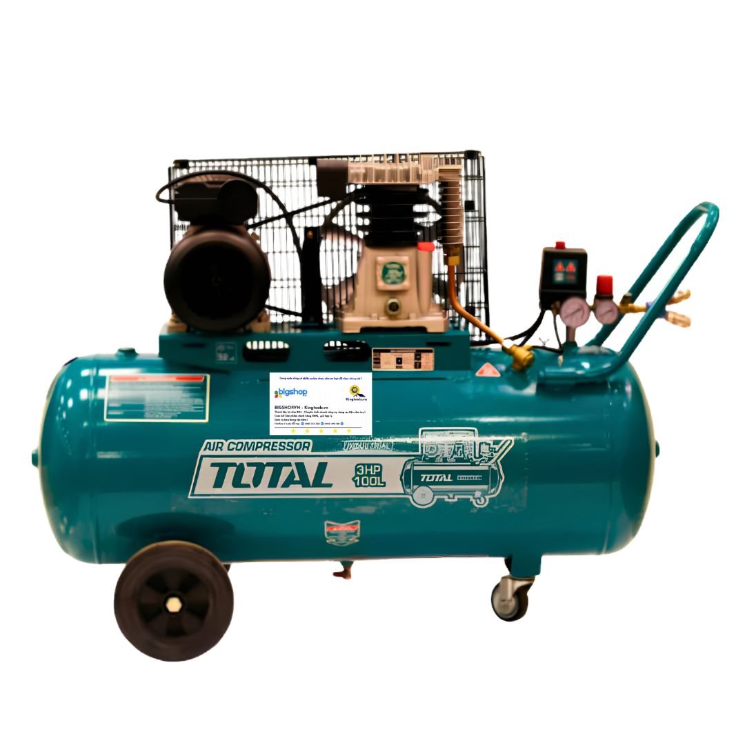 Máy nén khí dây curoa 100L TOTAL TC1301006 (Công suất 3HP)