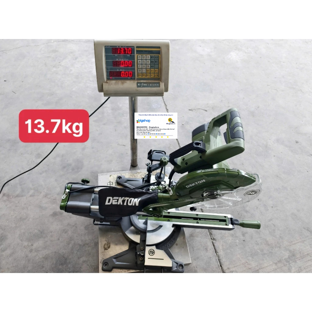 Máy cắt nhôm trượt 255mm DEKTON DK-CN256XBT (Không kèm lưỡi cắt)