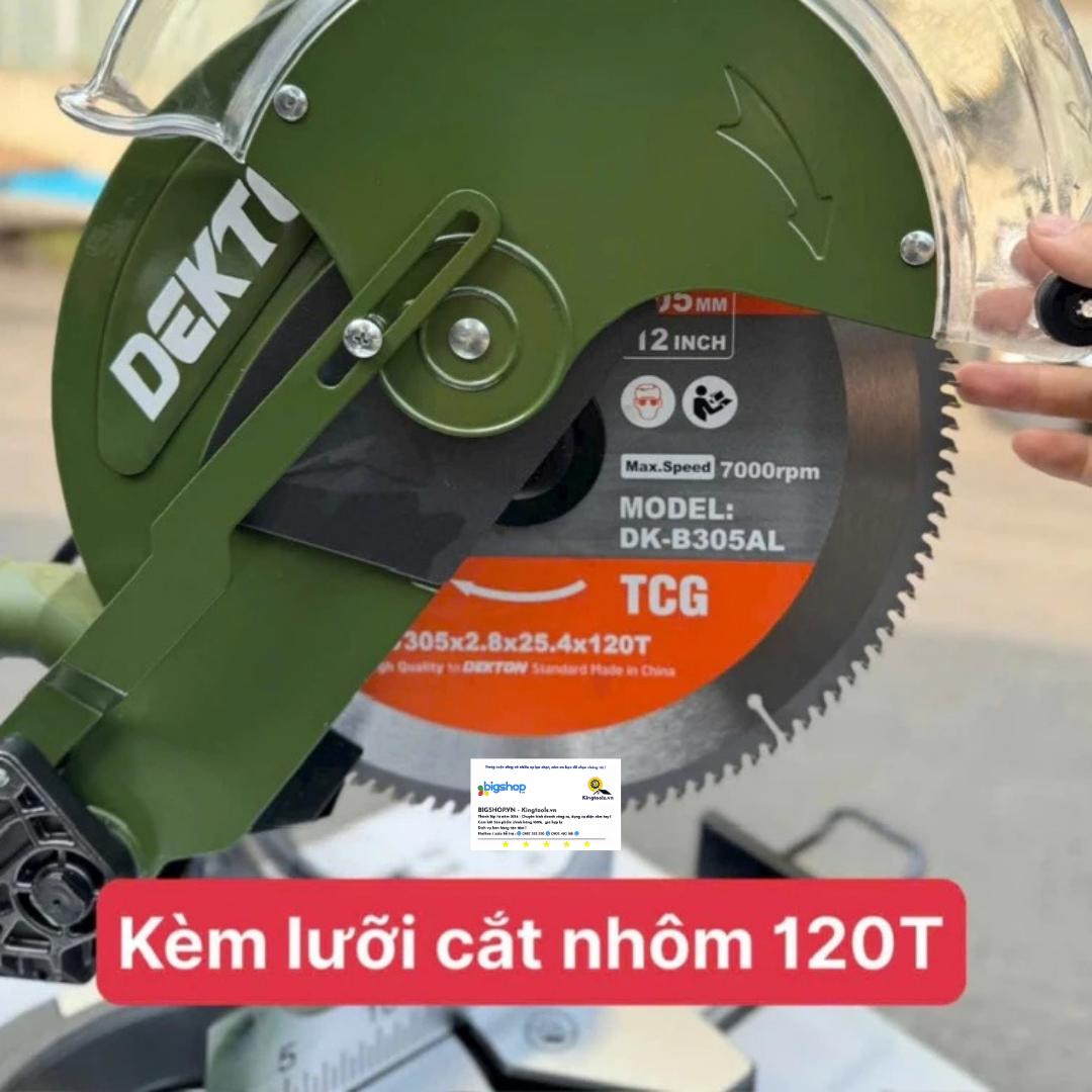 Máy cắt nhôm trượt 305mm DEKTON DK-CNT305XTT (Công suất 2200W)