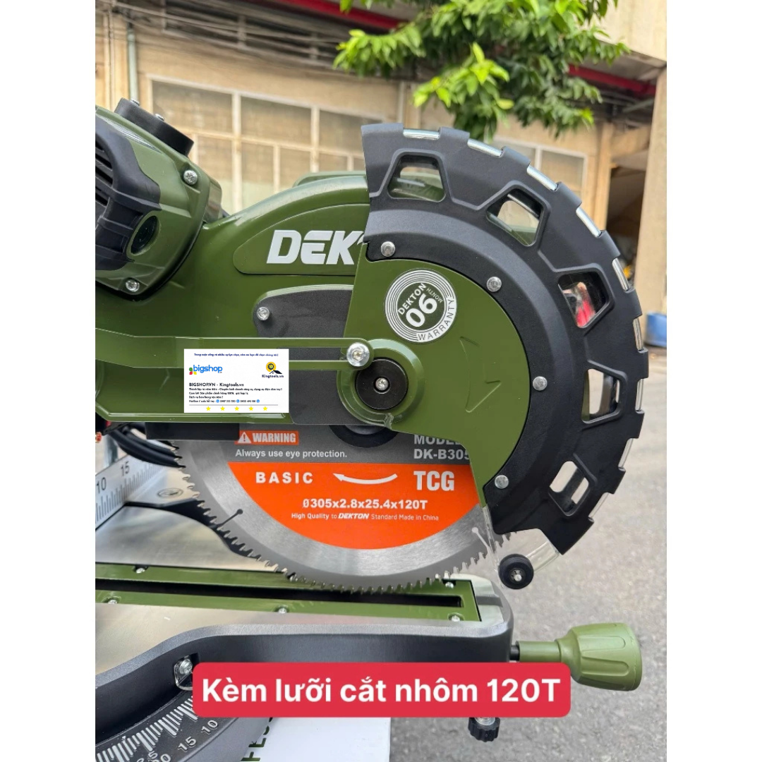 Máy cắt nhôm trượt 305mm DEKTON DK-CNT305XCR (Công suất 2200W)