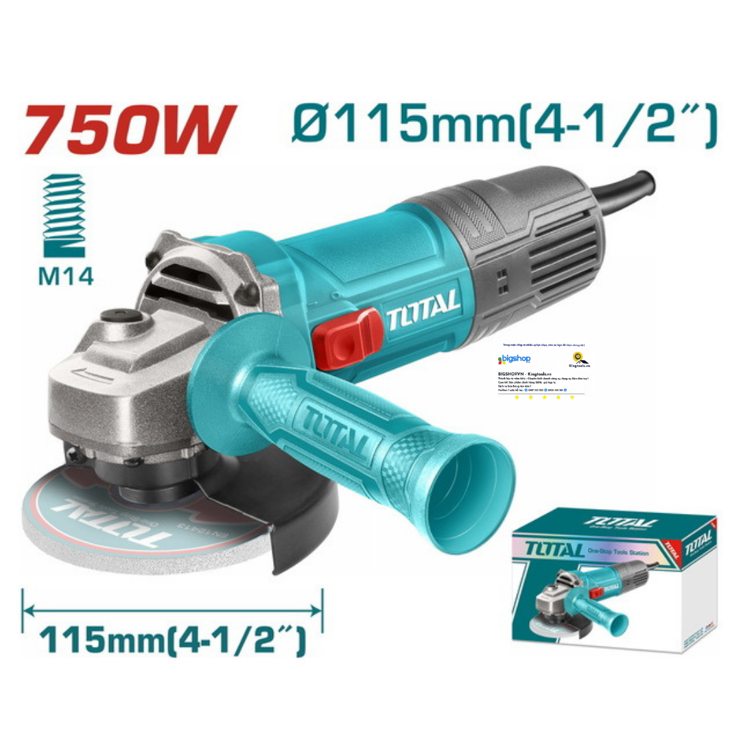Máy mài góc 750W TOTAL TG10711556