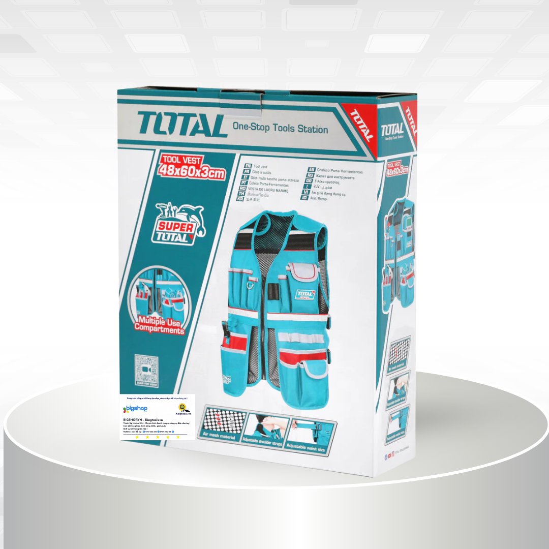 Áo gi lê đựng công cụ 48x60x3cm TOTAL TTVT16025