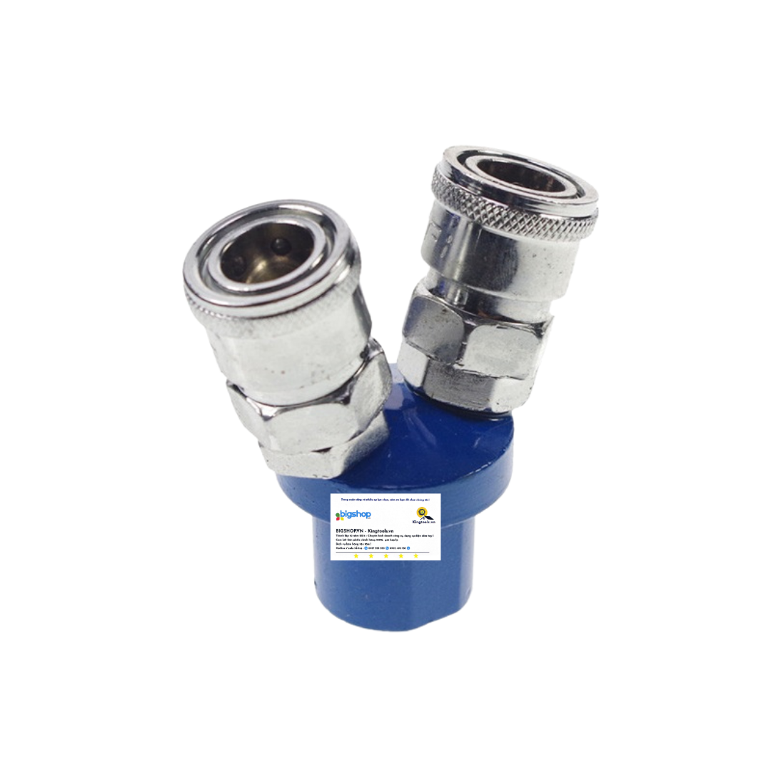 Đầu nối nhanh khí nén chia 2 WADFOW WQP0523