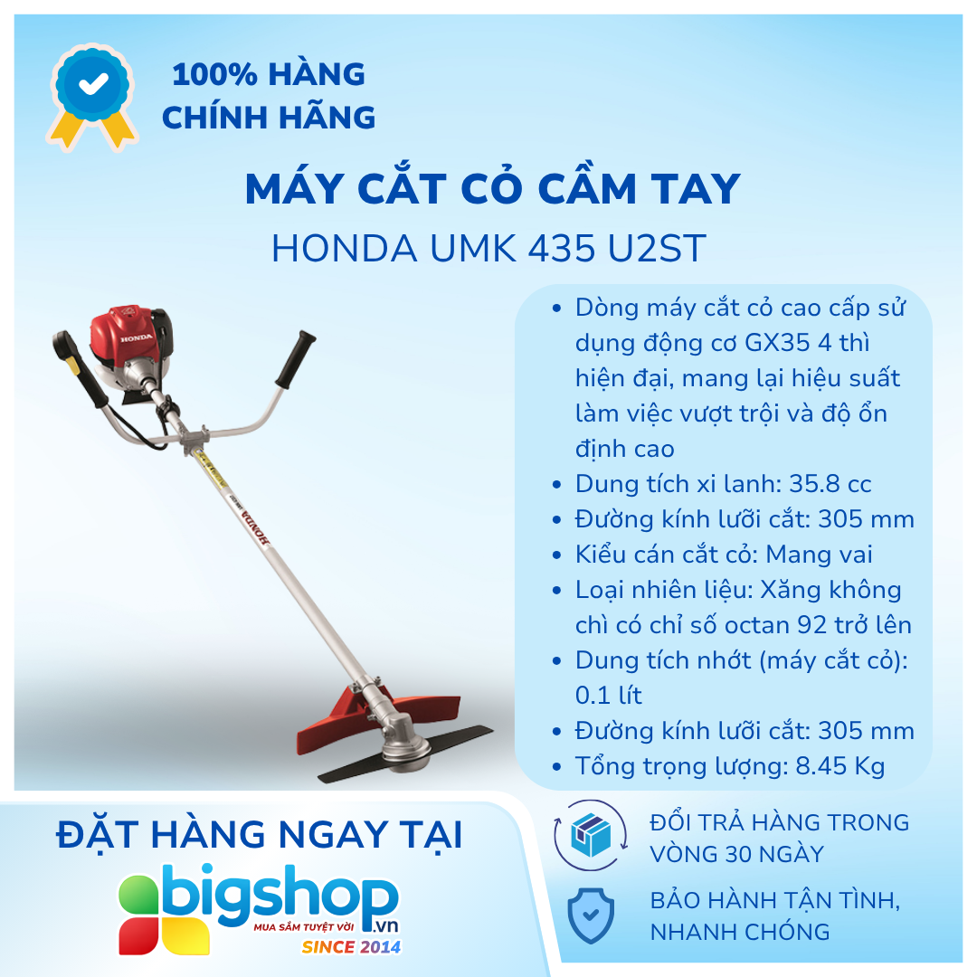 Máy cắt cỏ cầm tay HONDA UMK 435 U2ST