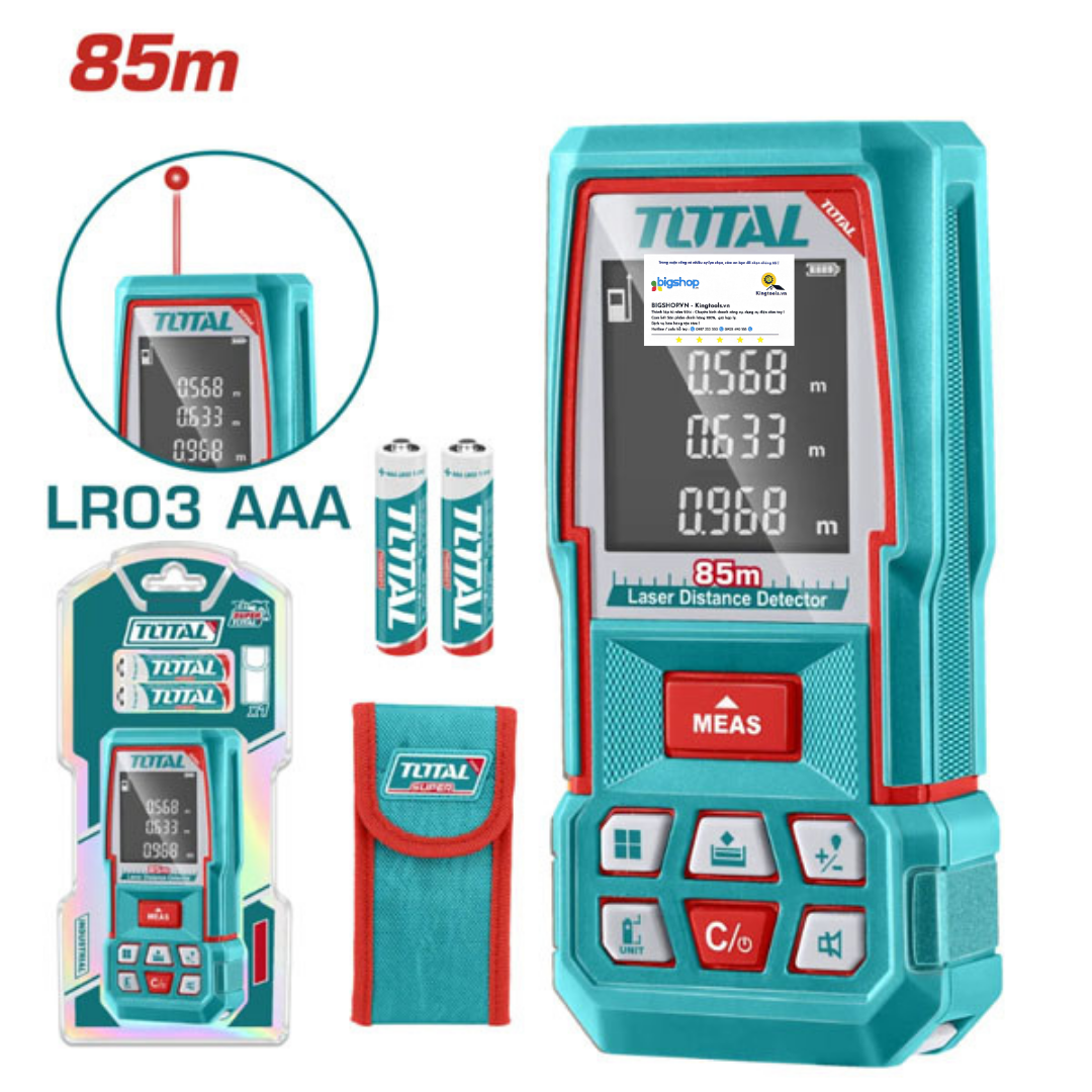 Máy đo khoảng cách tia laser 85mm TOTAL TMT570268