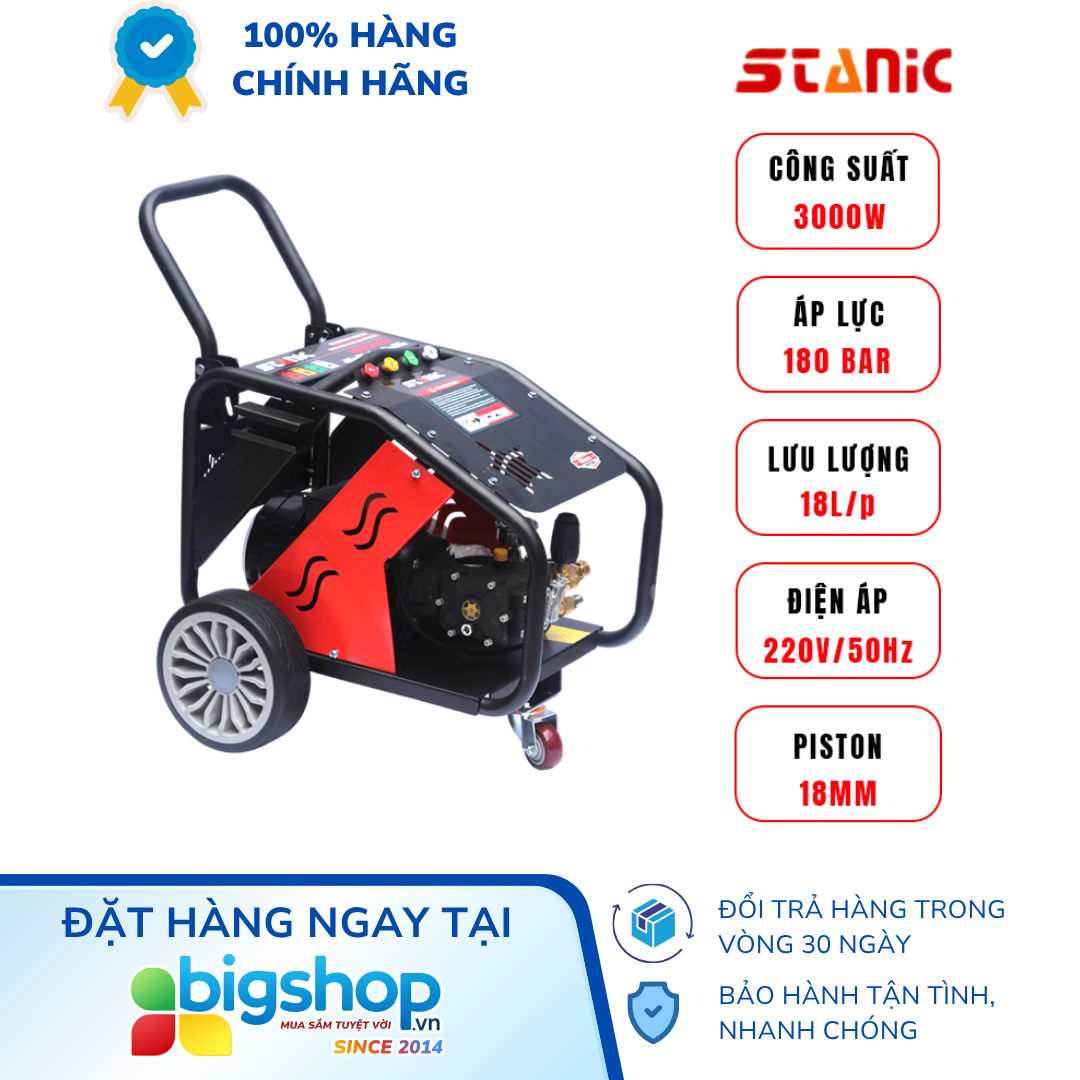 Máy xịt rửa cao áp công nghiệp STANIC SNP3238 (CS 3000W)