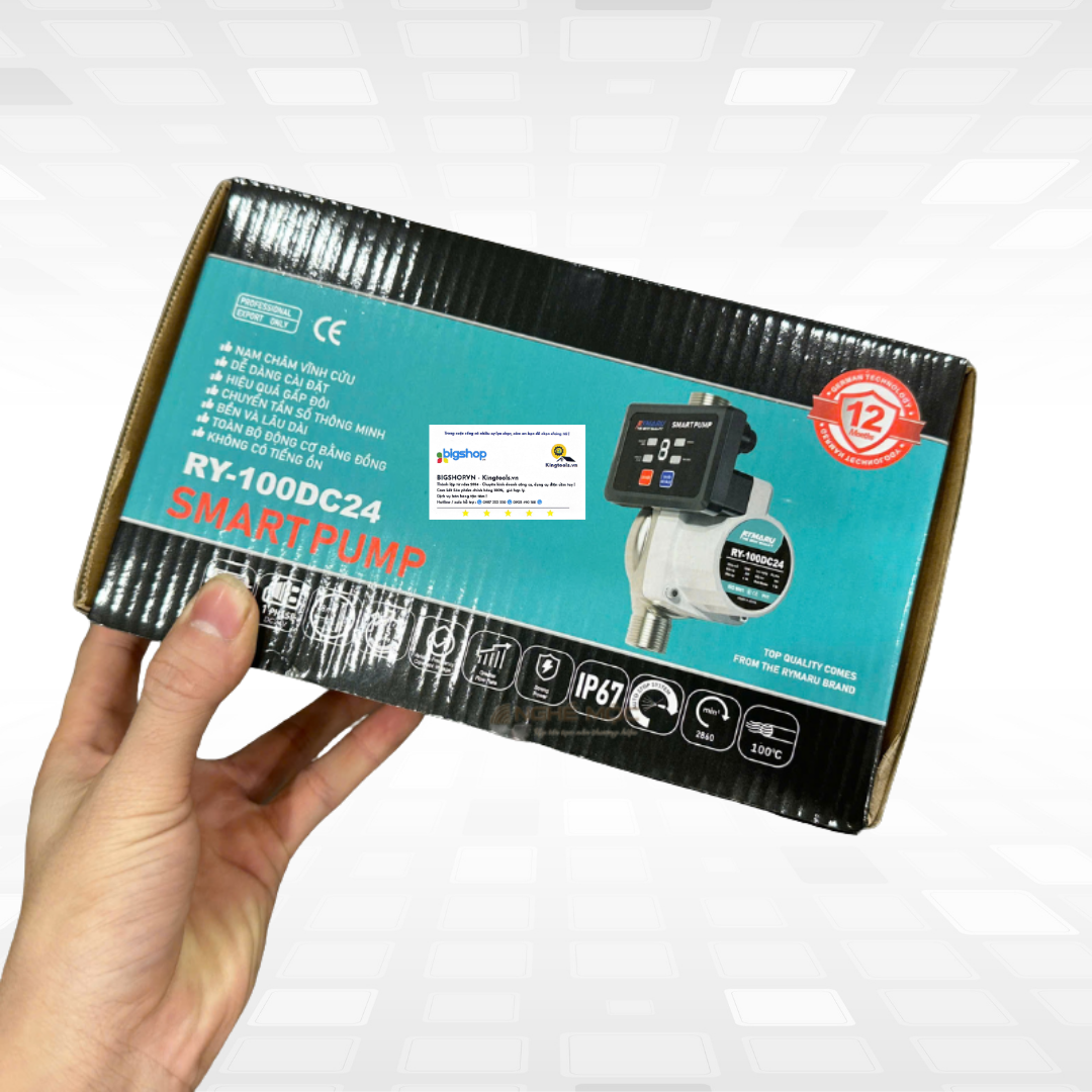 Máy bơm tăng áp từ mini 24V RYMARU RY-100DC24 (CS 100W)
