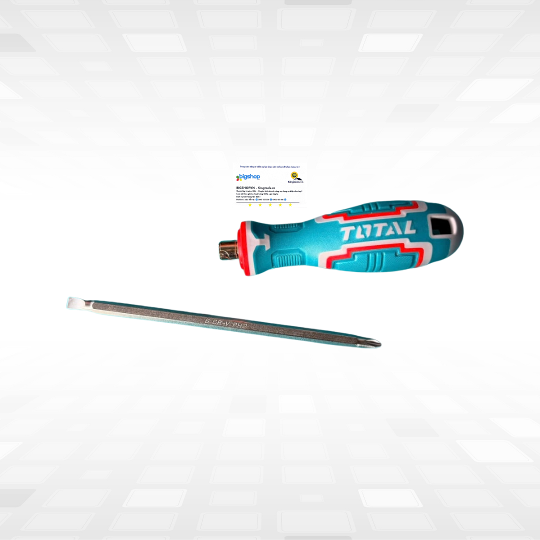 Bộ tua vít 2 đầu TOTAL THT250206 (6.35x160mm)