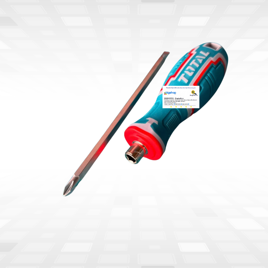 Bộ tua vít 2 đầu TOTAL THT250206 (6.35x160mm)