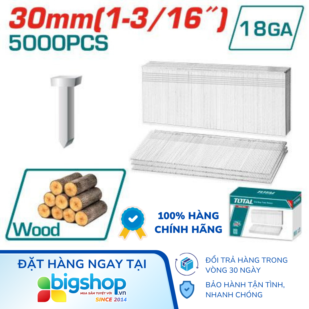 Đinh bấm thẳng 30mm TOTAL TAC918301