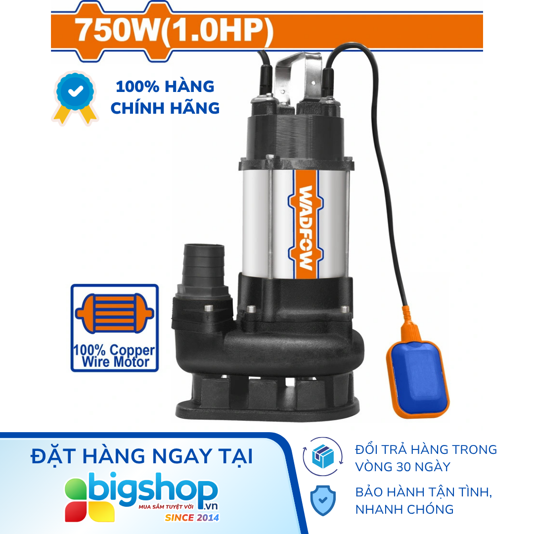 Máy bơm chìm nước thải 750W WADFOW WWPWA03 (1.0HP)