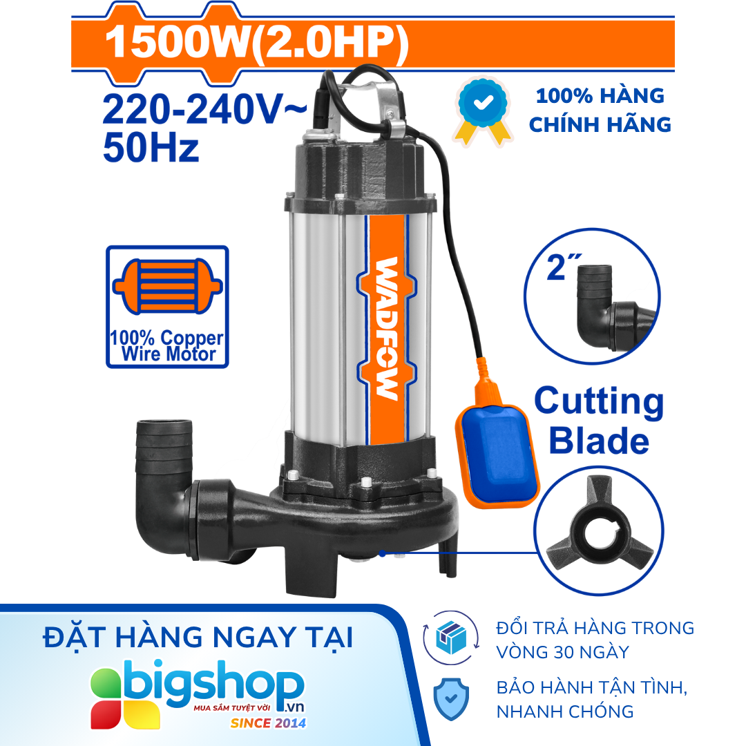 Máy bơm chìm nước thải 1500W WADFOW WWPWA05 (2.0HP)