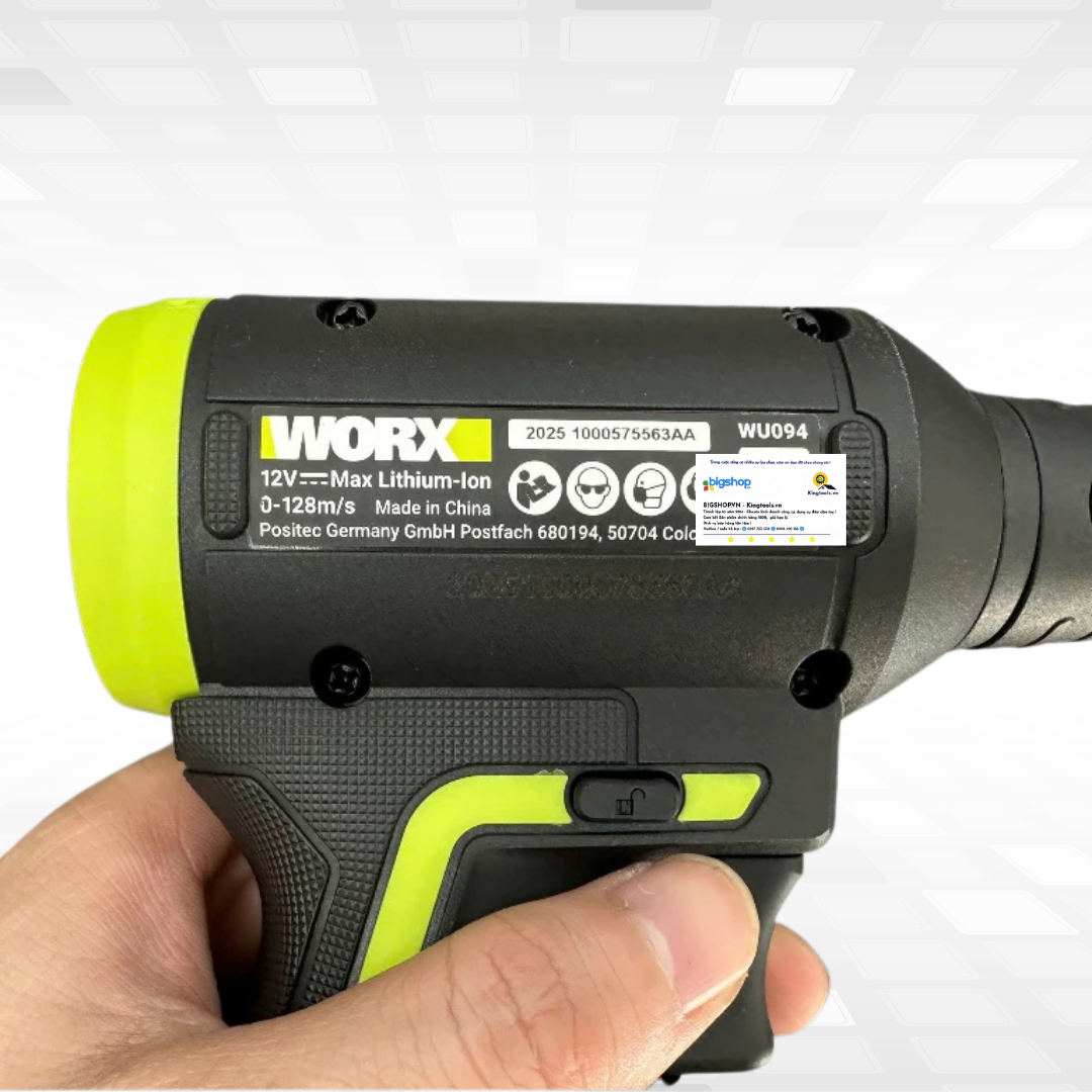 Máy thổi bụi dùng pin 12V WORX WU094 (1 Pin 2.0Ah và 1 Sạc)