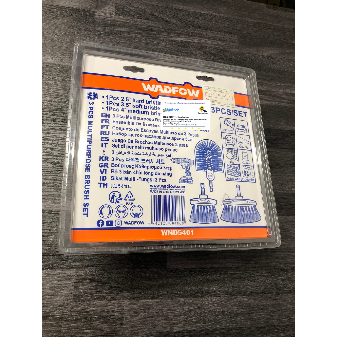 Bộ 3 bàn chải kết hợp WADFOW WND5401