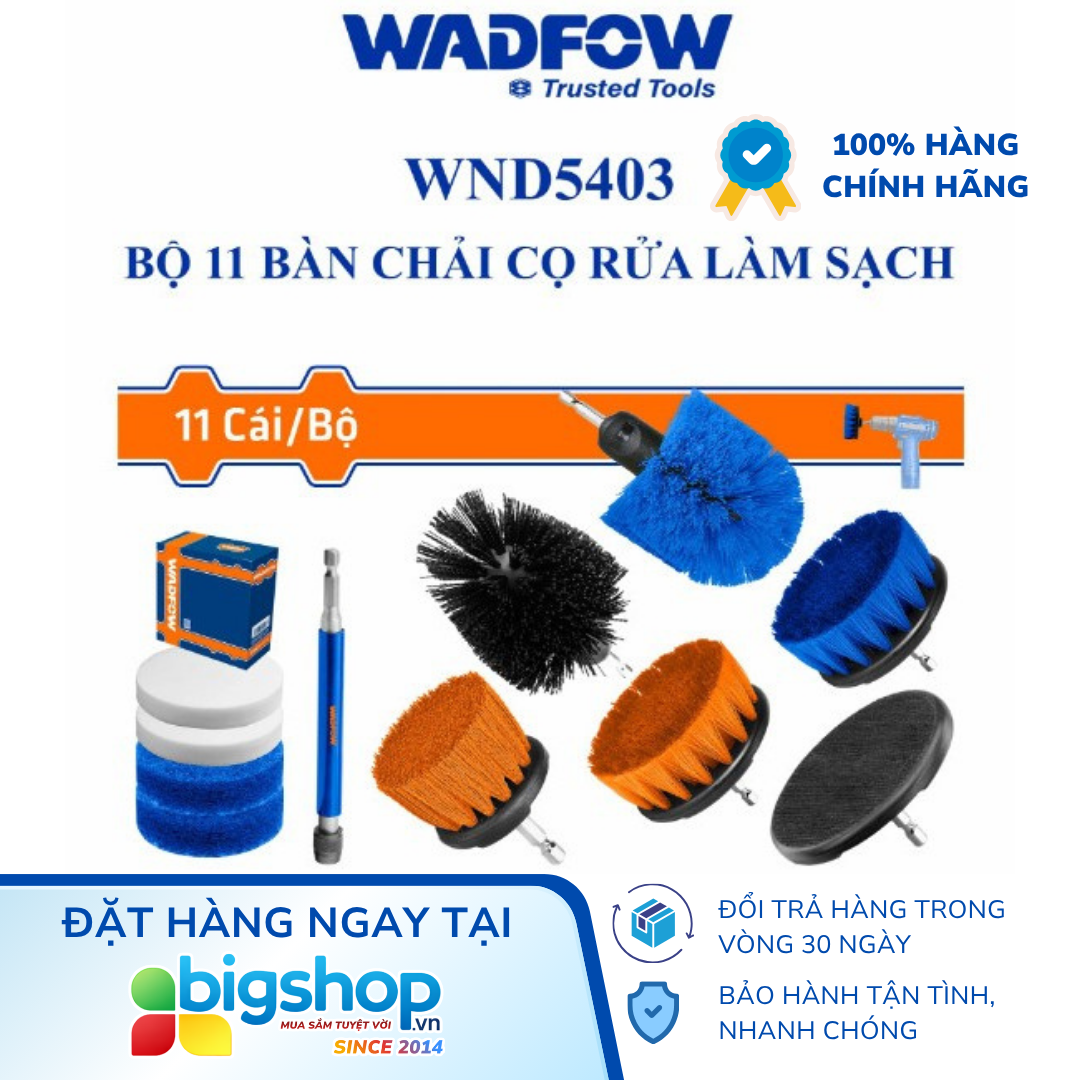 Bộ 11 bàn chải cọ rửa làm sạch WADFOW WND5403