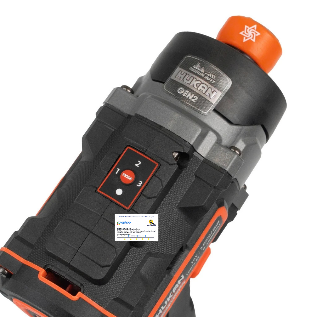 Máy chuyên vít búa dùng pin 16V HUKAN G2-CV160S (GEN 2) - 2 pin 2.0Ah và 1 sạc