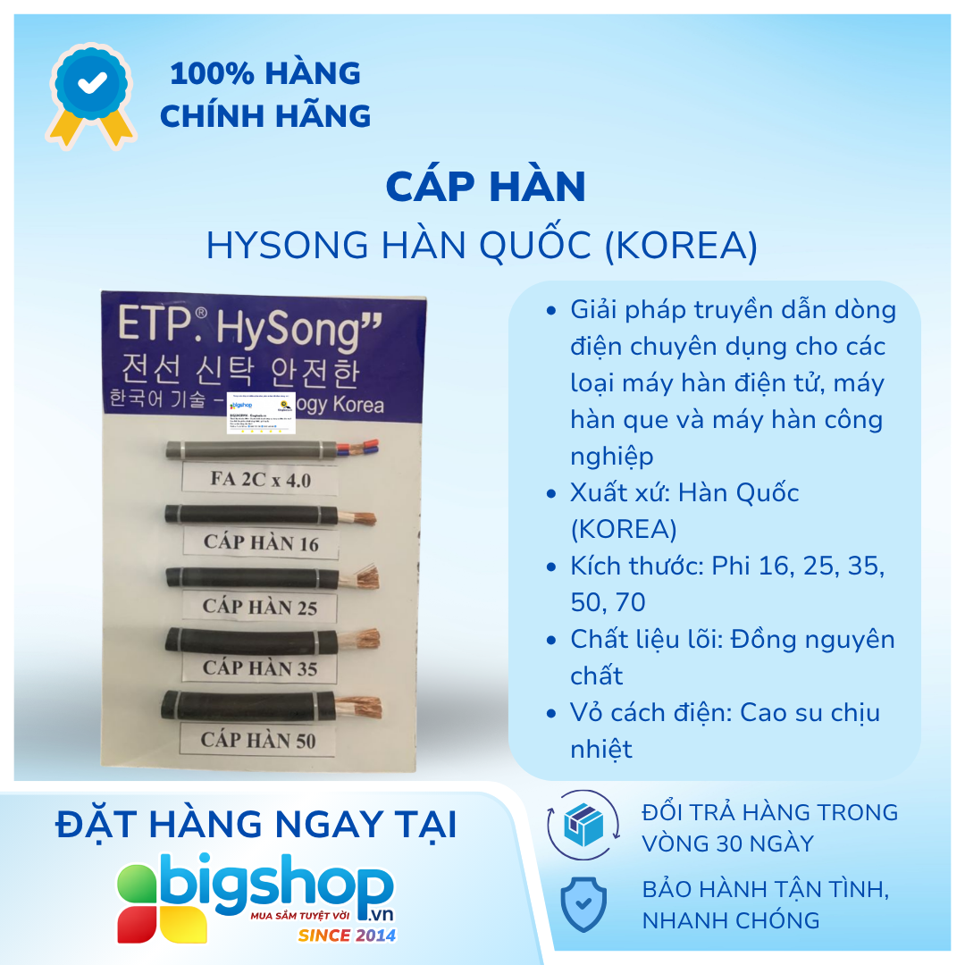 Cáp Hàn HYSONG Hàn Quốc (KOREA)