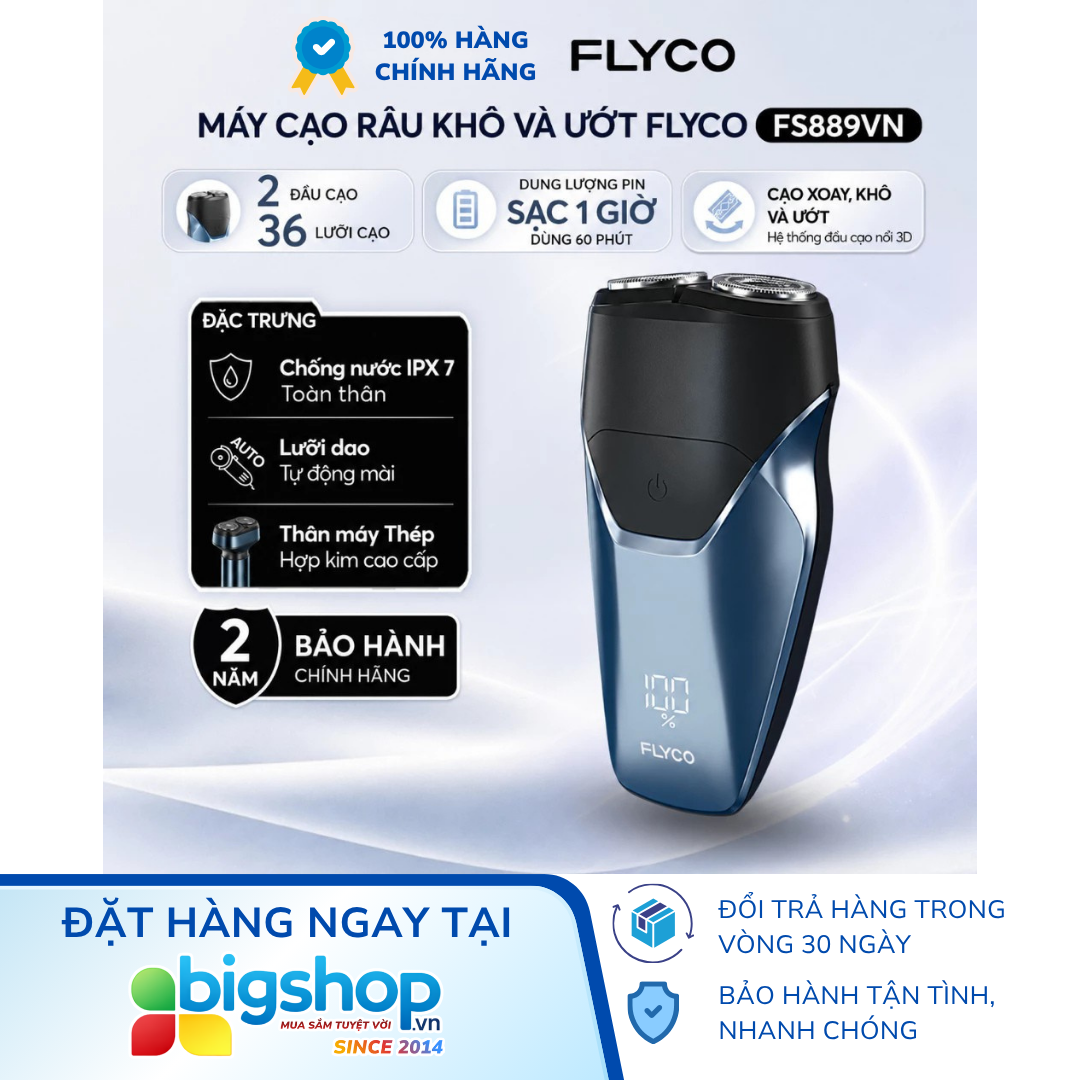Máy cạo râu điện xoay FLYCO FS889