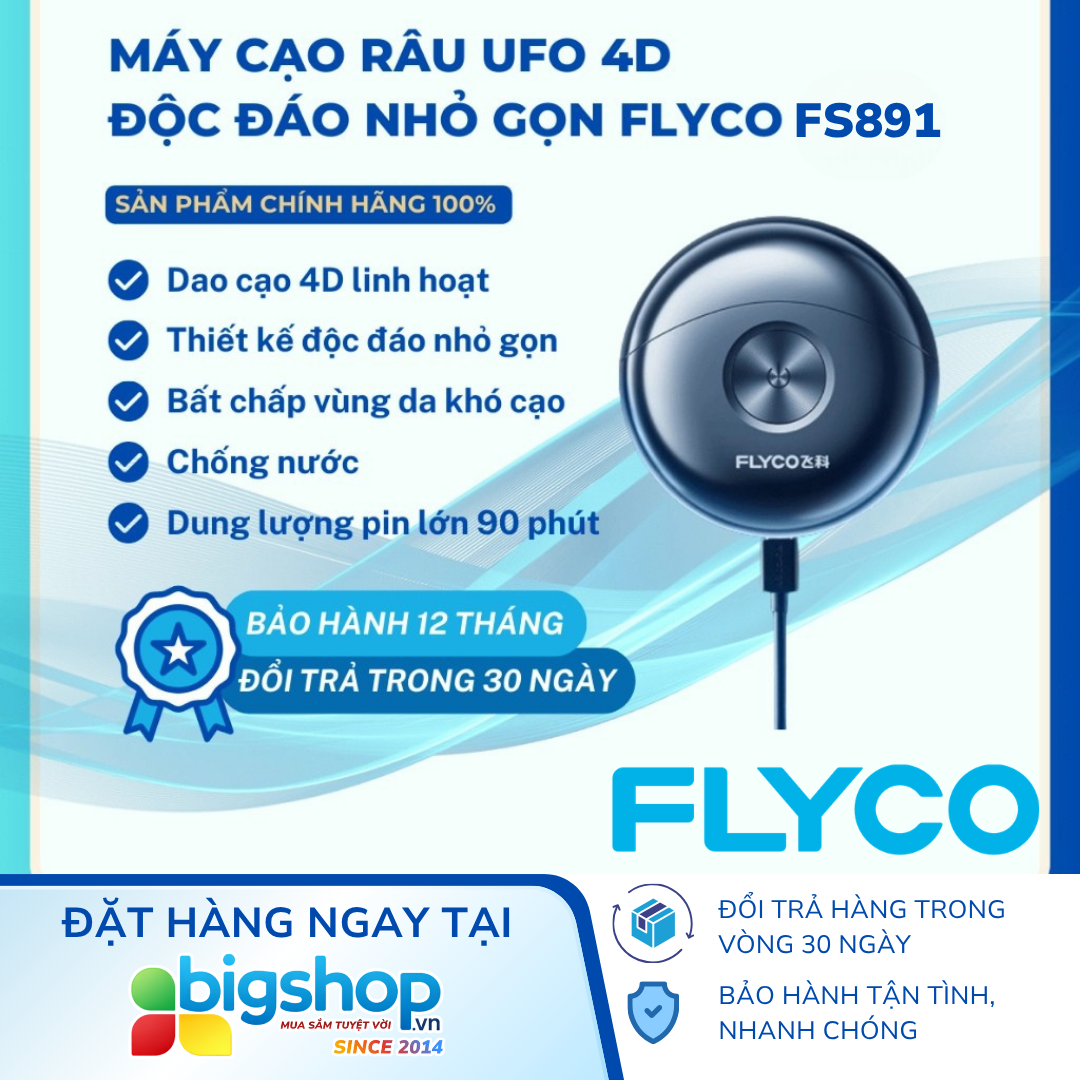 Máy cạo râu điện xoay FLYCO FS891