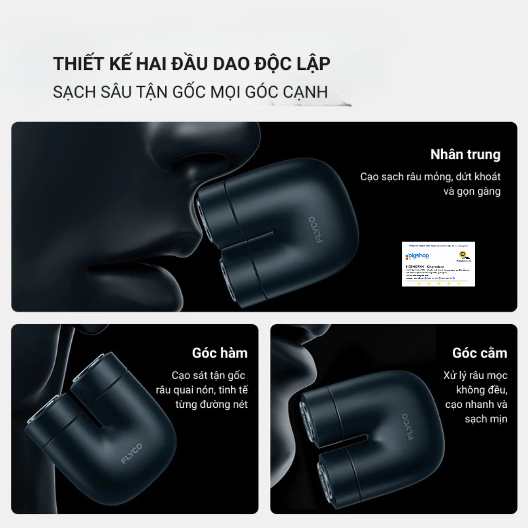 Máy cạo râu điện xoay FLYCO U1