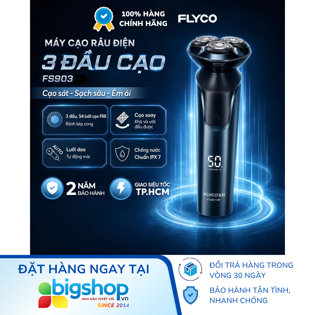 Máy cạo râu điện xoay FLYCO FS903