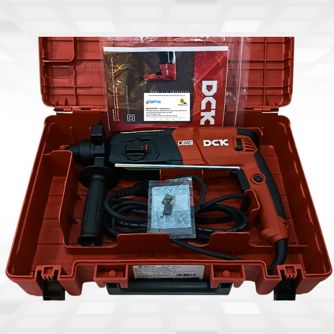 Máy khoan búa 3 chức năng DCK KZC04-28 (CS 820W, mũi 28mm)