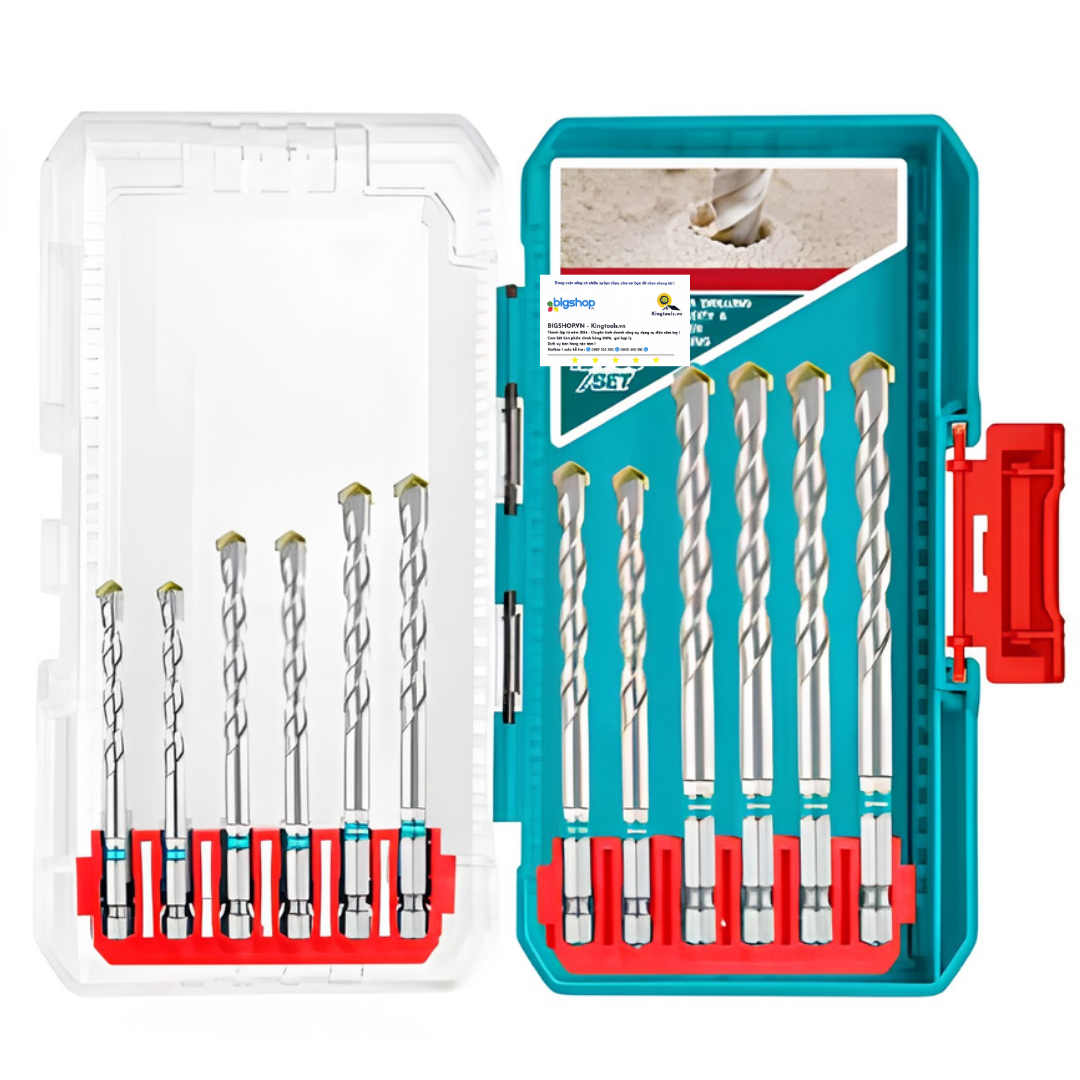 Bộ 12 mũi khoan bê tông TOTAL TACSDL12206