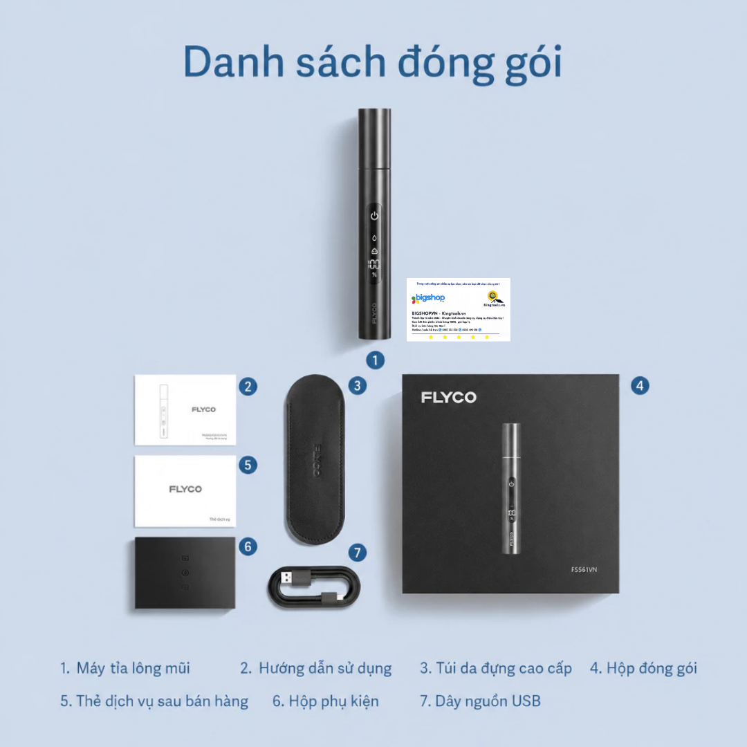 Máy tỉa lông mũi FLYCO FS5616VN