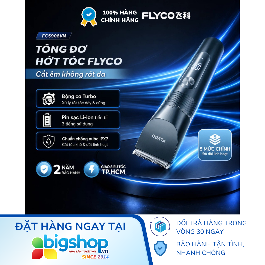 Tông đơ cắt tóc FLYCO FC5908VN