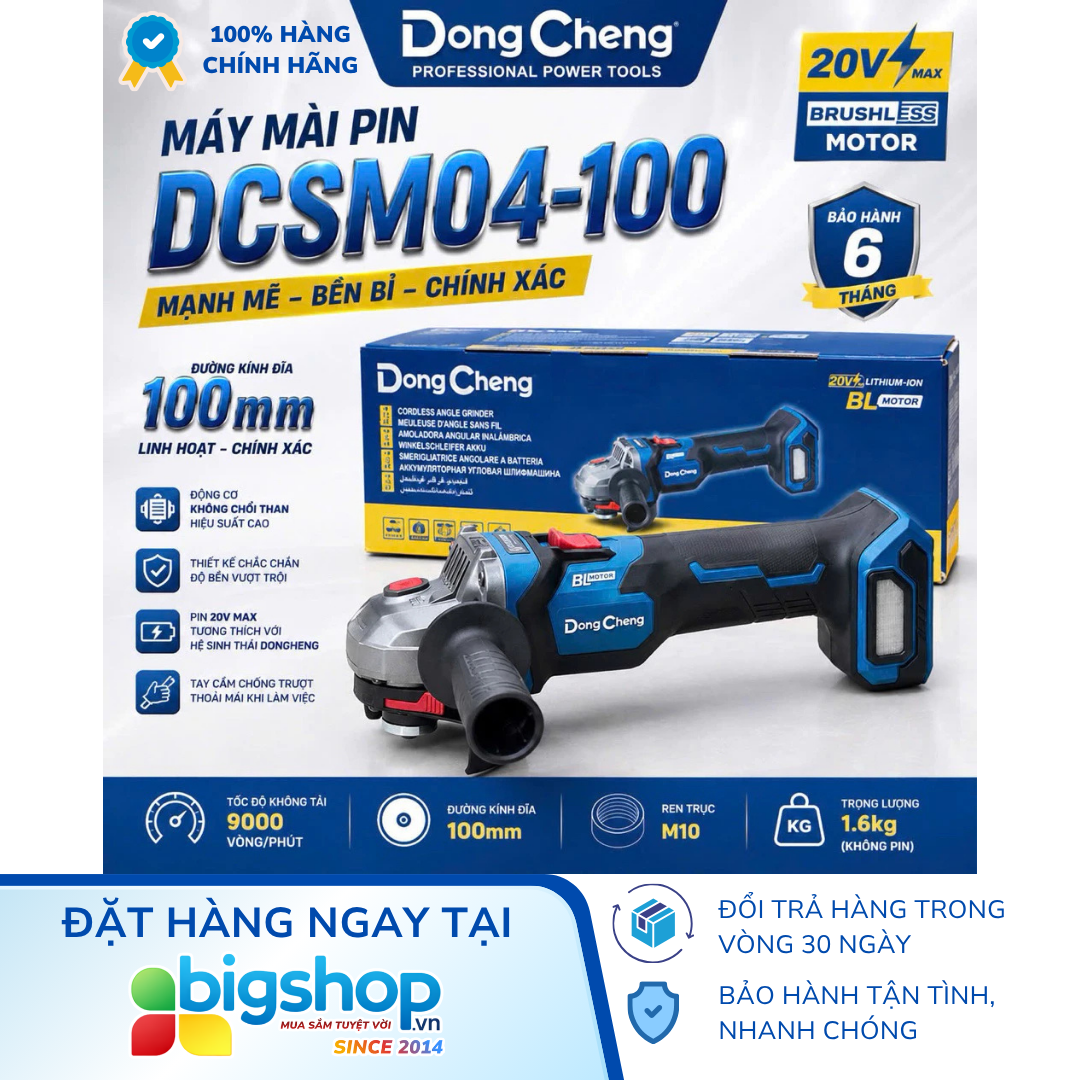 Máy mài pin DONGCHENG DCSM04-100 - Thân máy
