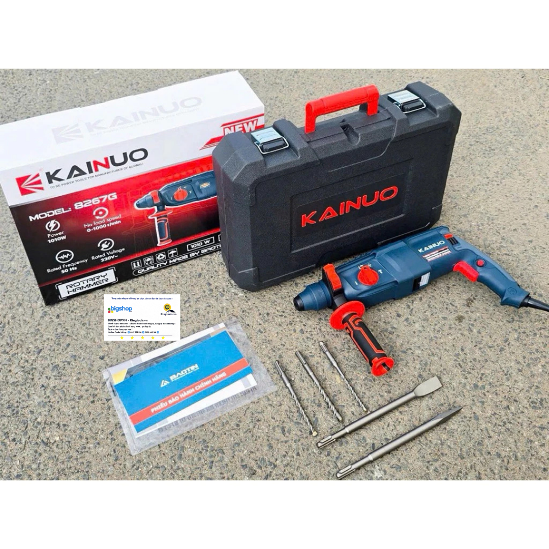 Máy khoan búa KAINUO KN8267G - Công suất 1010W