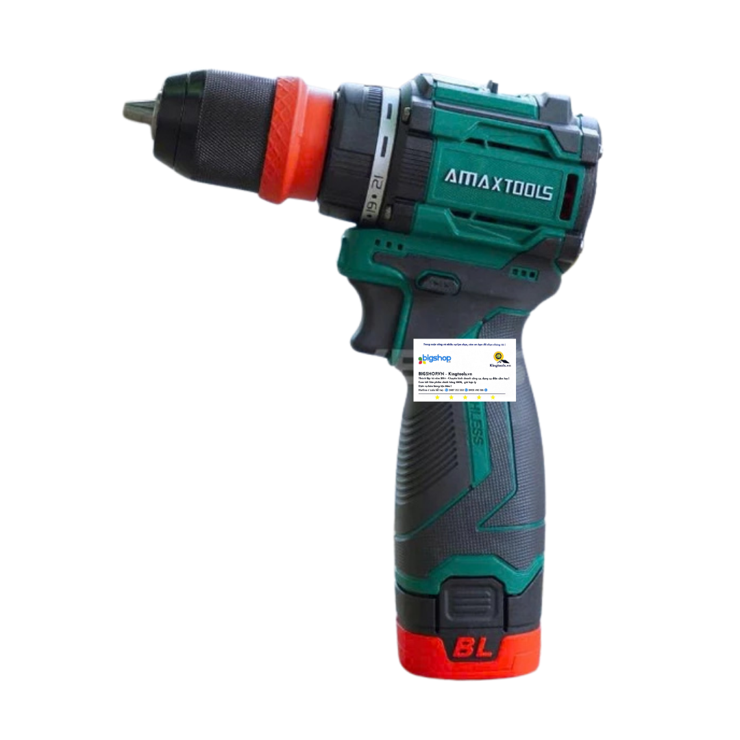 Máy khoan pin 4 đầu đa năng AMAXTOOLS AKI6511-Plus (2 pin 16V và 1 sạc)