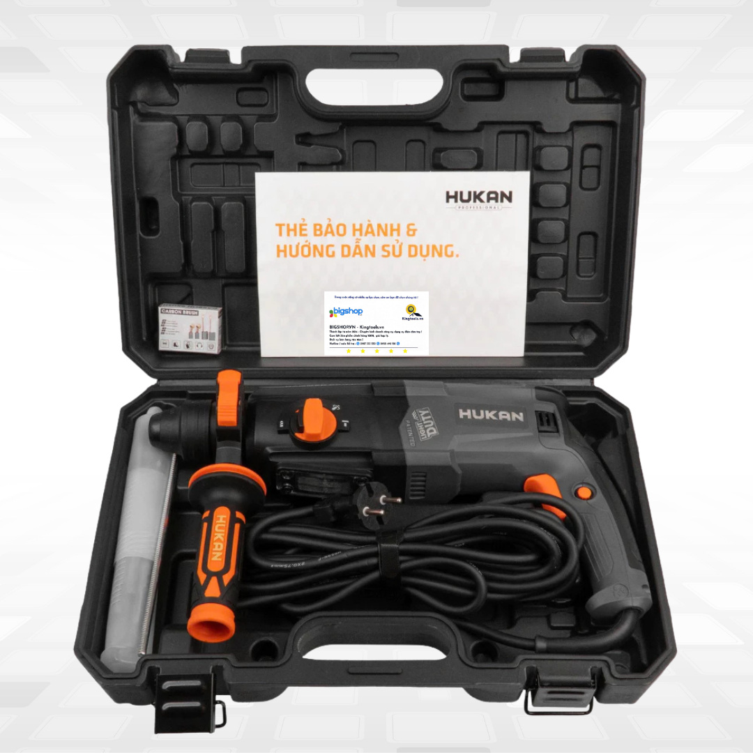 Máy khoan bê tông 3 chức năng HUKAN G1-H5 (GEN 1) - Công suất 1020W