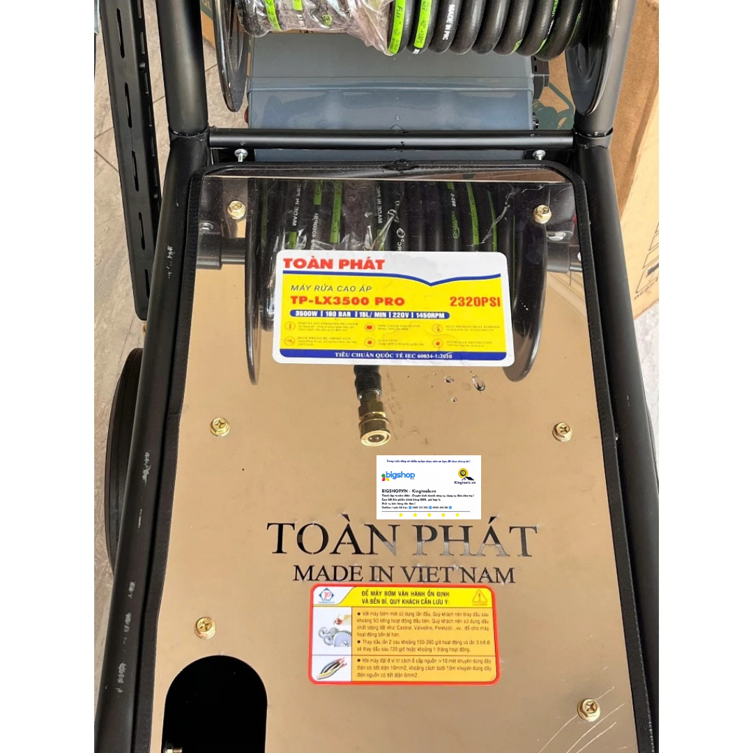 Máy rửa cao áp công nghiệp TOÀN PHÁT TP-LX3500 PRO - Công suất 3500W