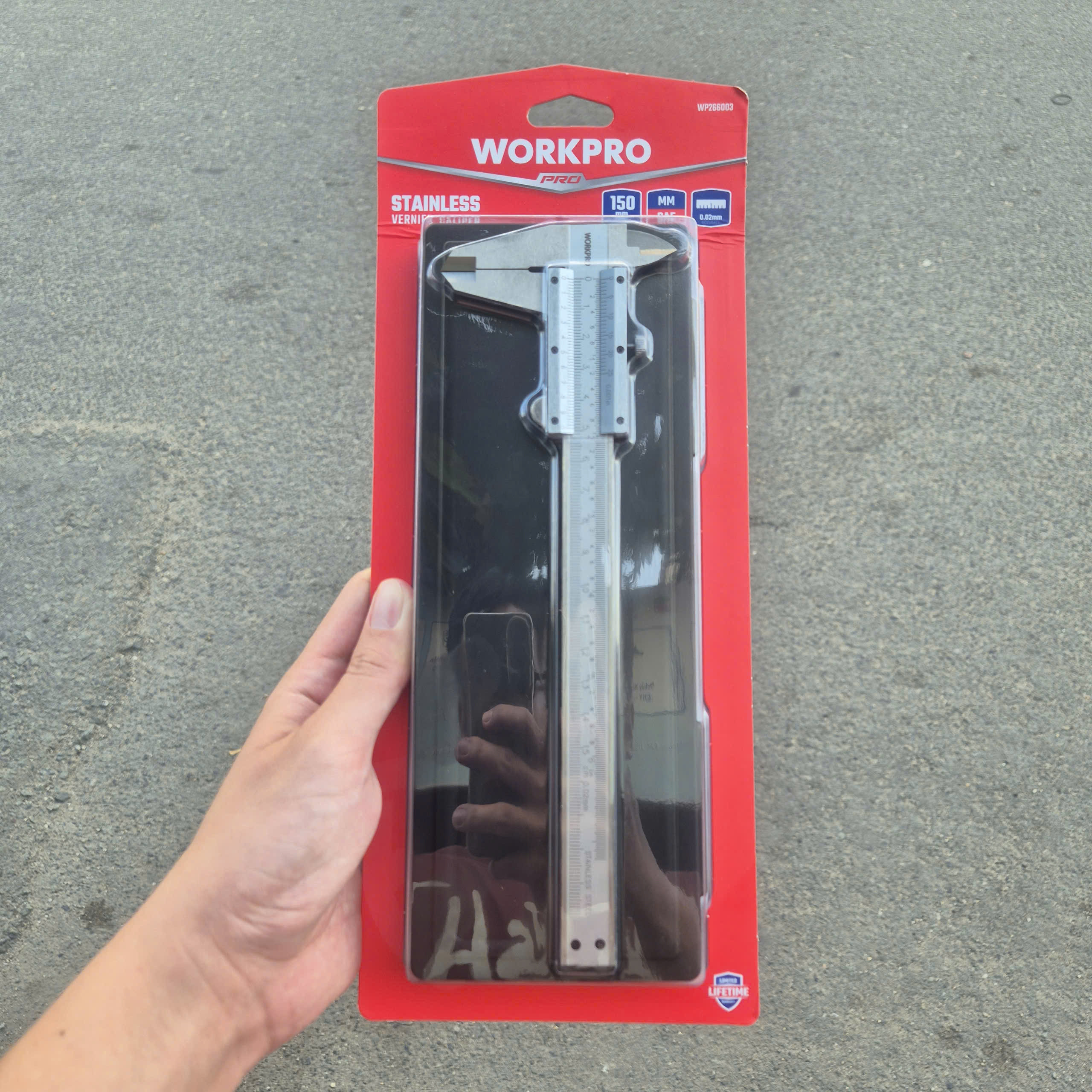 Thước kẹp đo bề dày WORKPRO WP266003 - Kích thước 150mm (6 inches)