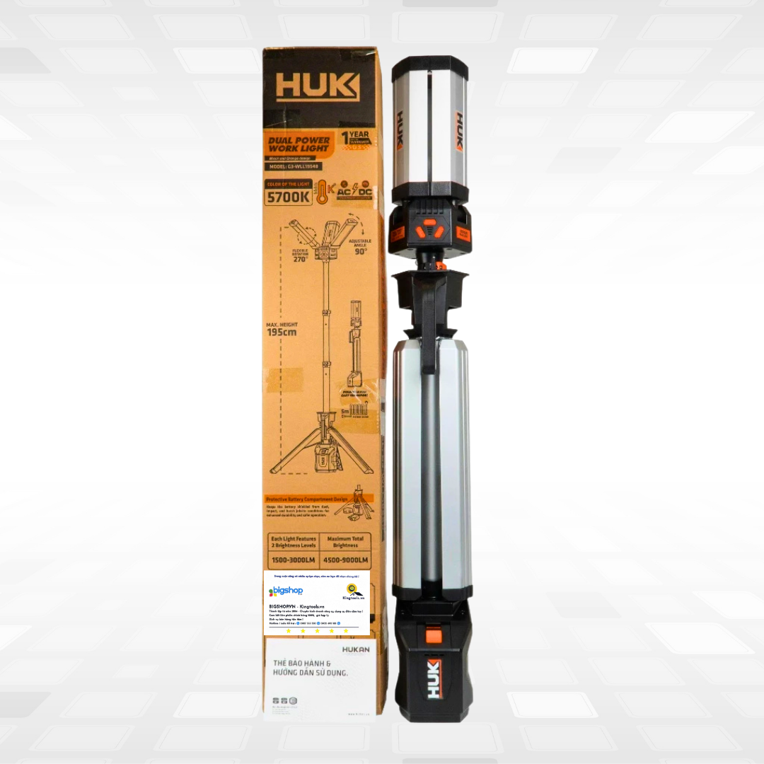 Đèn làm việc nguồn kép HUKAN G3-WLL19548 (GEN 3)
