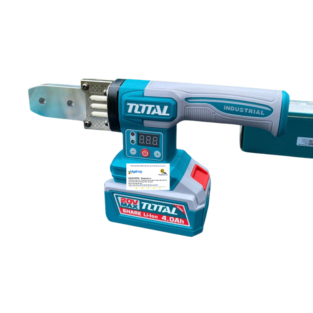 Máy hàn ống nước dùng pin TOTAL TWTLI20182 (2 pin 4.0Ah và sạc)