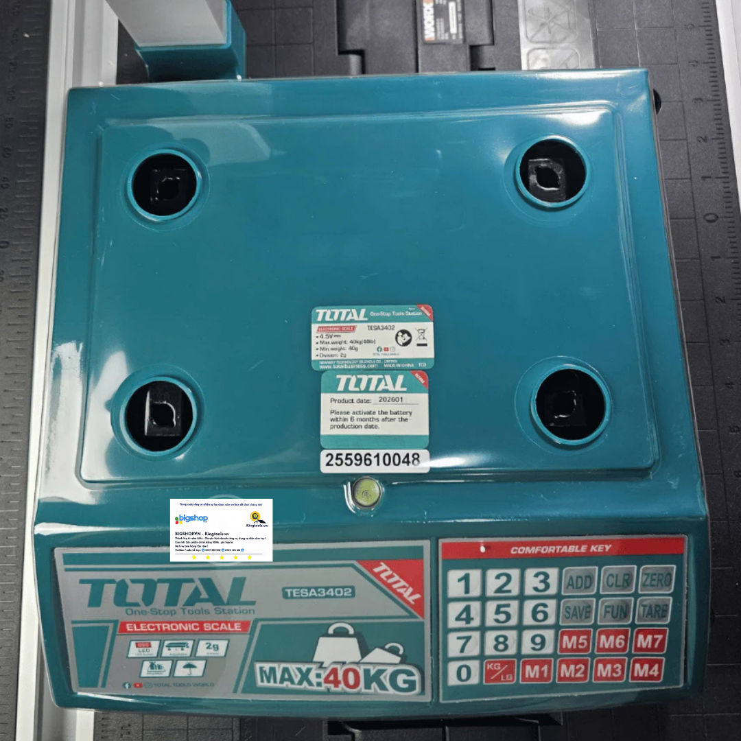 Cân điện tử 40kg TOTAL TESA3402