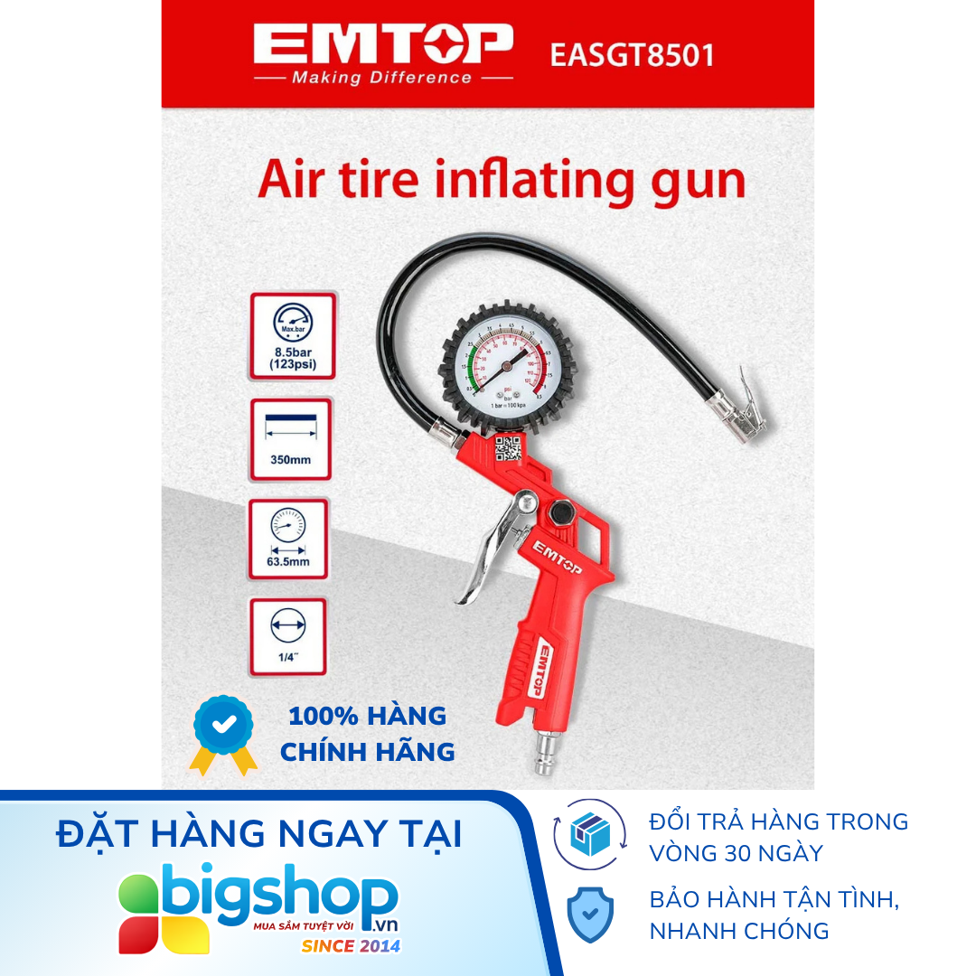 Súng bơm lốp hơi EMTOP EASGT8501