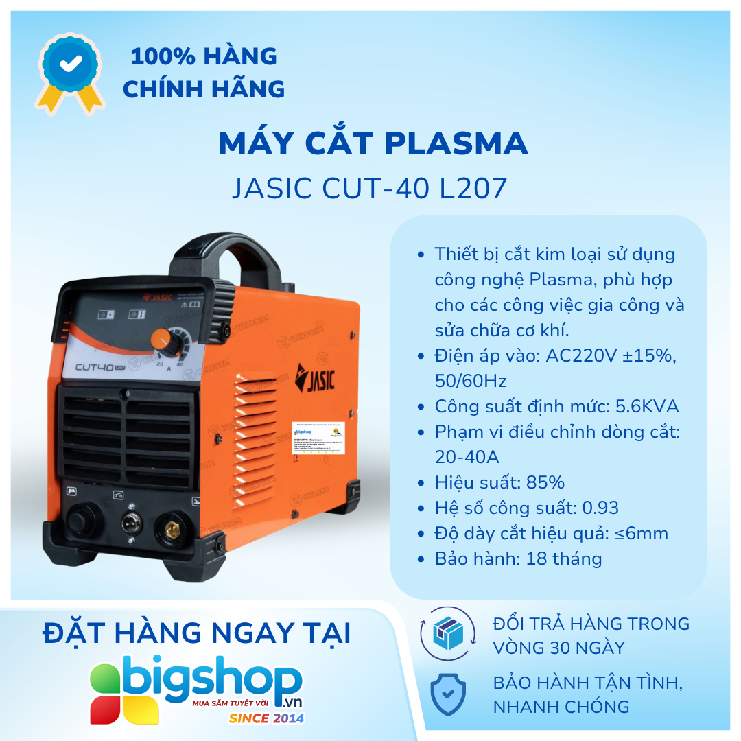 Máy cắt Plasma JASIC CUT-40 L207