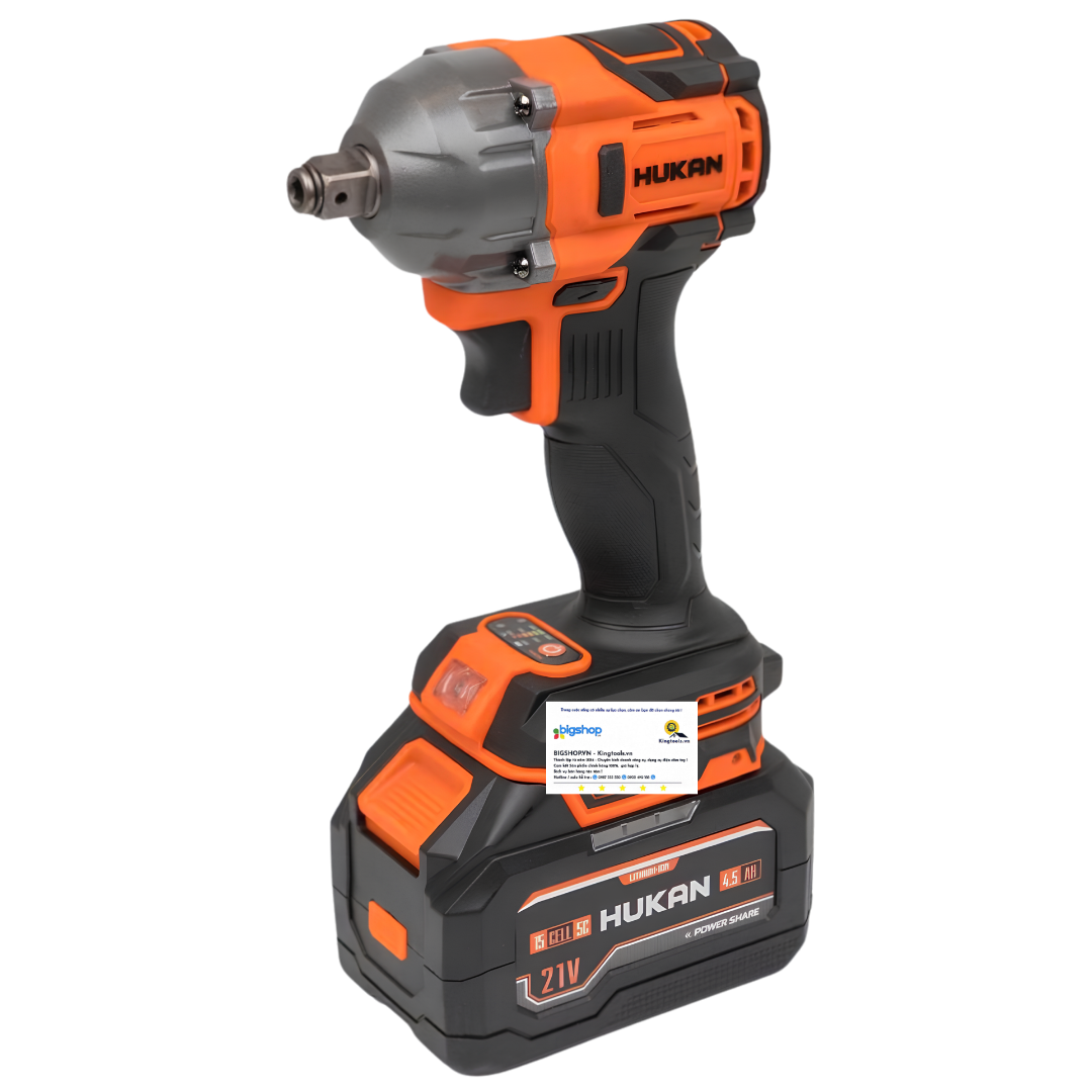 Máy siết bulong dùng pin HUKAN G1-IWL335N (GEN 1) - 2 pin 4.5Ah và sạc 1.5Ah