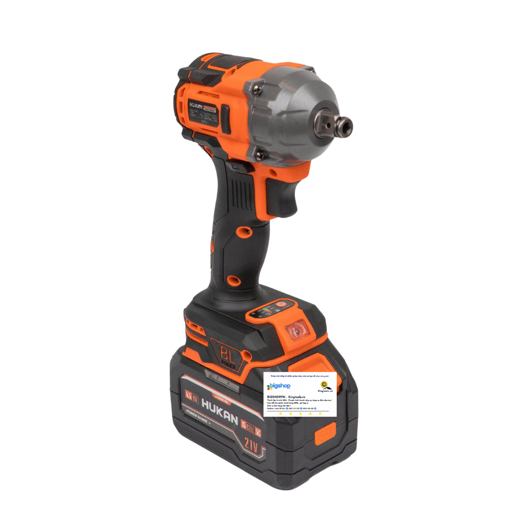 Máy siết bulong dùng pin HUKAN G1-IWL335N (GEN 1) - 2 pin 4.5Ah và sạc 1.5Ah