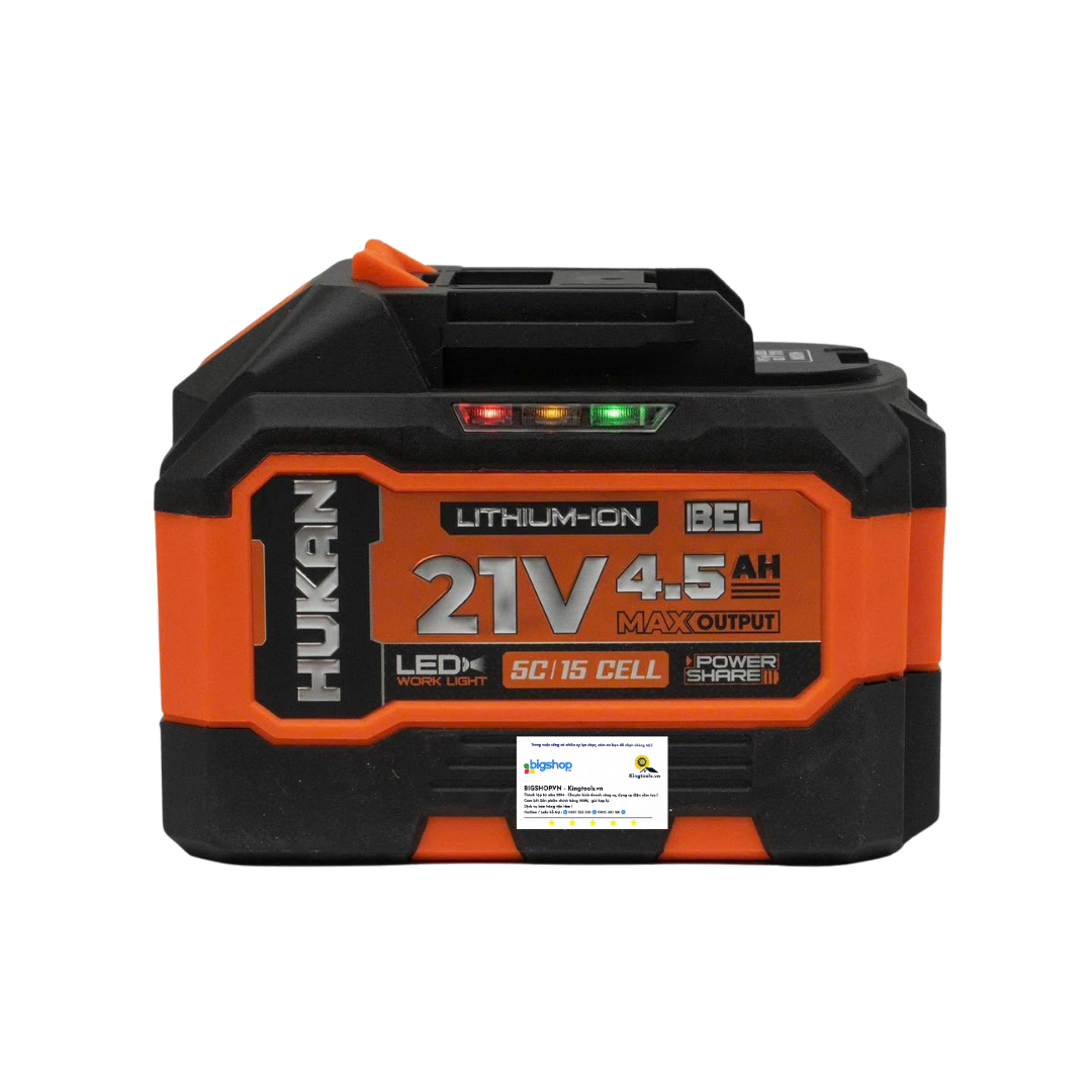Pin 21V/4.5Ah HUKAN G1-BEL4515-P4 (GEN 1) - 15 cell