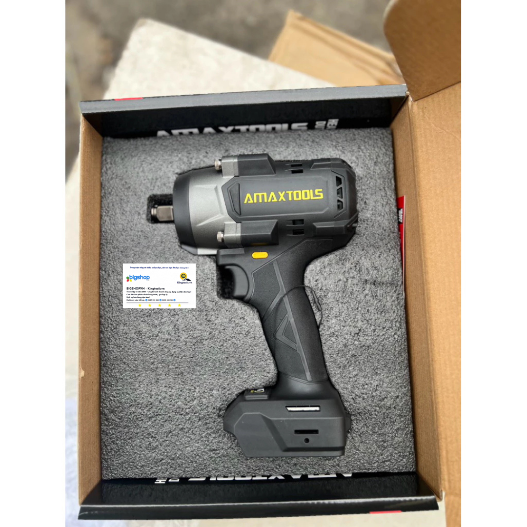 Máy siết bulong pin 21V AMAXTOOLS ABL95012SM (Lực siết 950Nm)