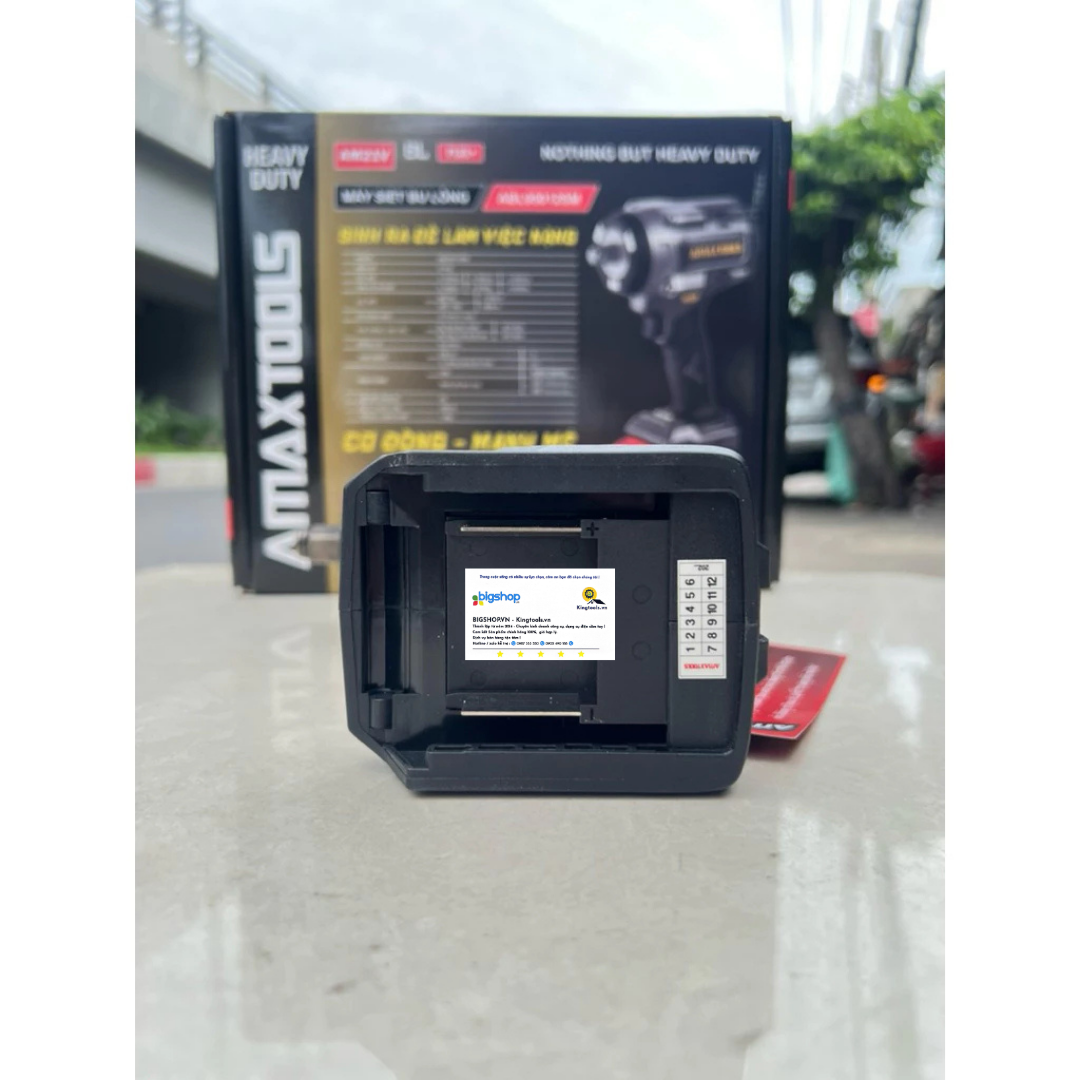 Máy siết bulong pin 21V AMAXTOOLS ABL95012SM (Lực siết 950Nm)