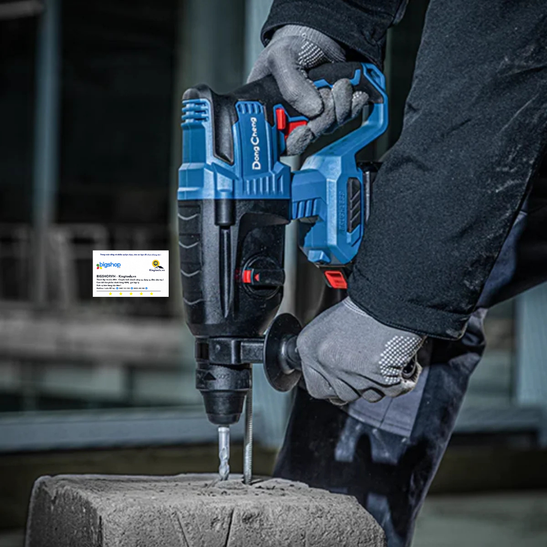 Máy khoan búa dùng pin 20V DONGCHENG DCZC04-24 (1 pin 4.0Ah và sạc)